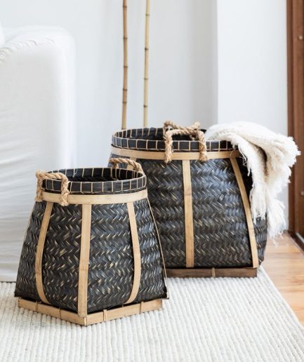 Canastos Bamboo Square Black